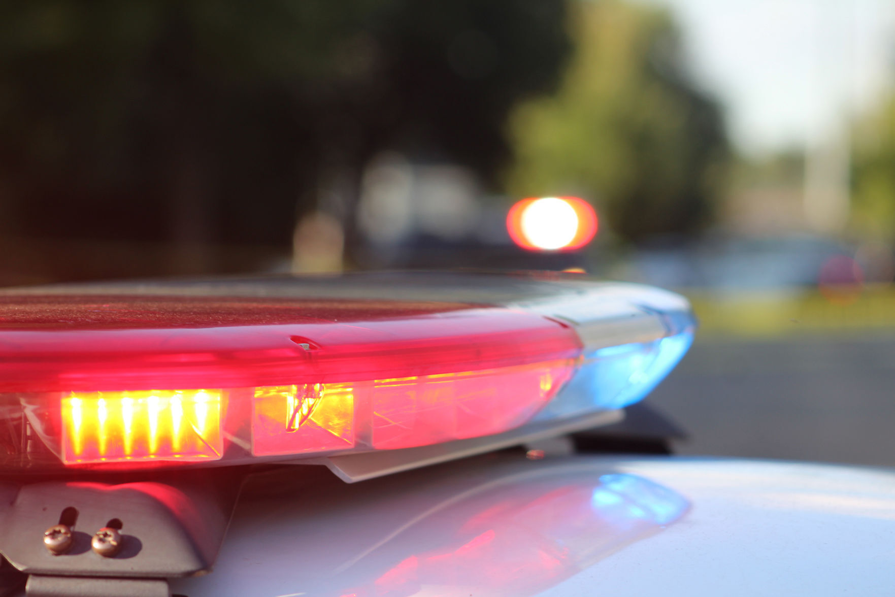 Police lights stock